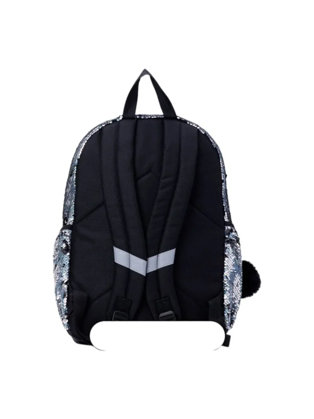NWT Justice Girls Silver Sequined School Backpack New Collection